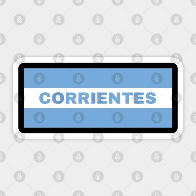 Corrientes City in Argentina Flag Sticker by aybe7elf